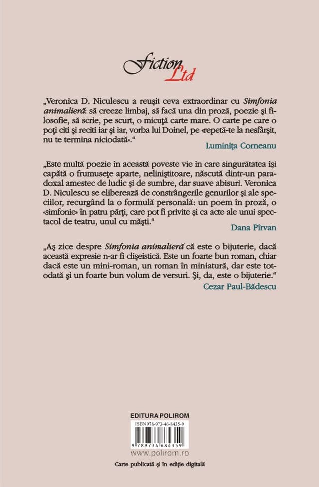 Simfonia animaliera | Veronica D. Niculescu