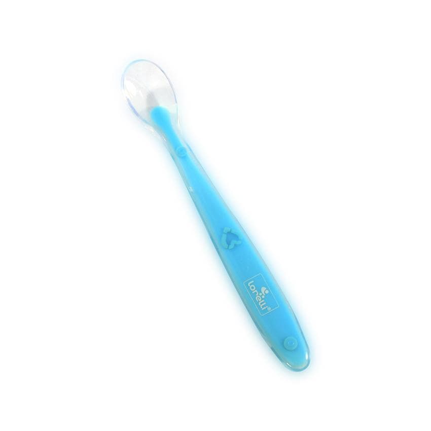 Lingurita din silicon 6 luni+ Blue
