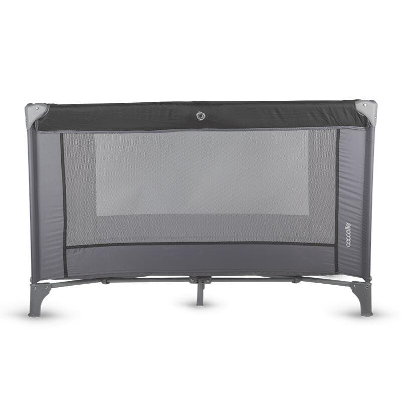 Patut pliabil cu un singur nivel de inaltime Coccolle Notte, Geanta transport inclusa, Dimenisune interioara 120x60 cm, Ideal pentru calatorii, Foarte compact la pliere, Greystone