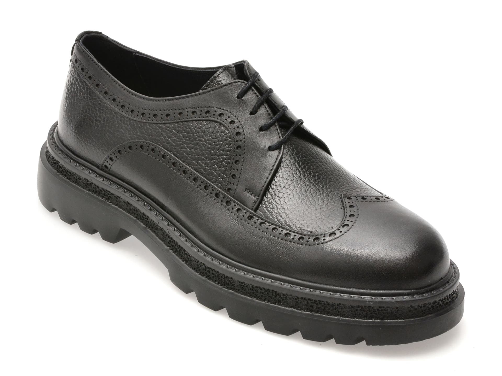 Pantofi GRYXX negri, 26530, din piele naturala