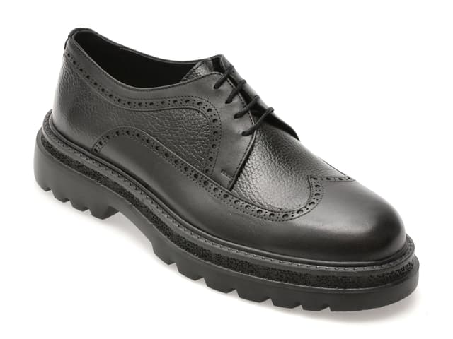 Pantofi GRYXX negri, 26530, din piele naturala