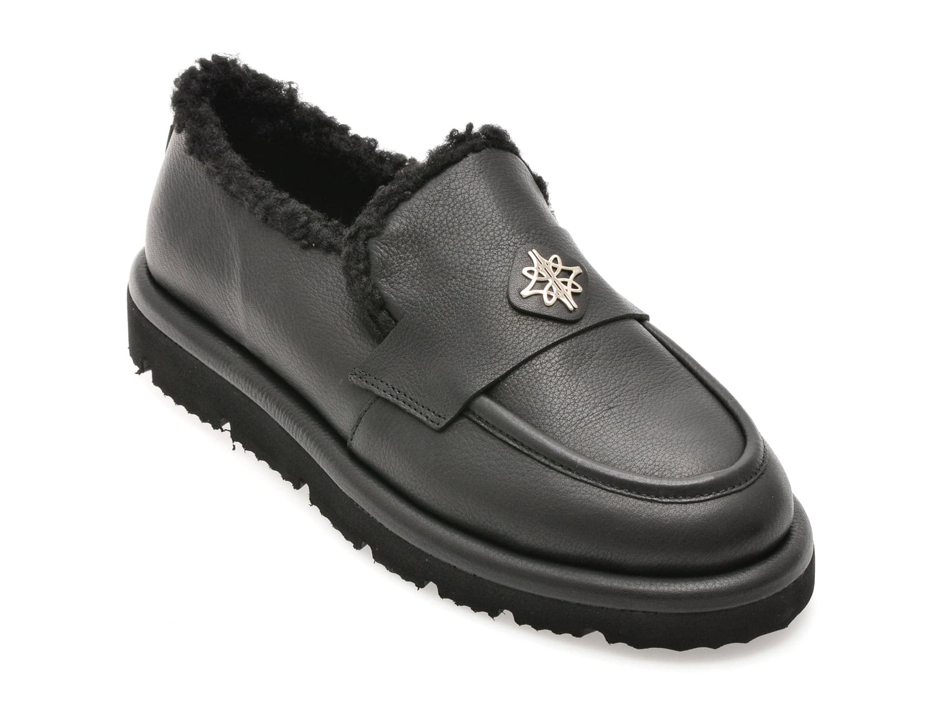 Mocasini EPICA negri, 3642607, din piele naturala