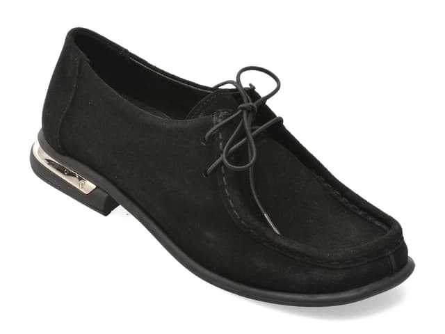 Mocasini GRYXX negri, 25308, din piele intoarsa