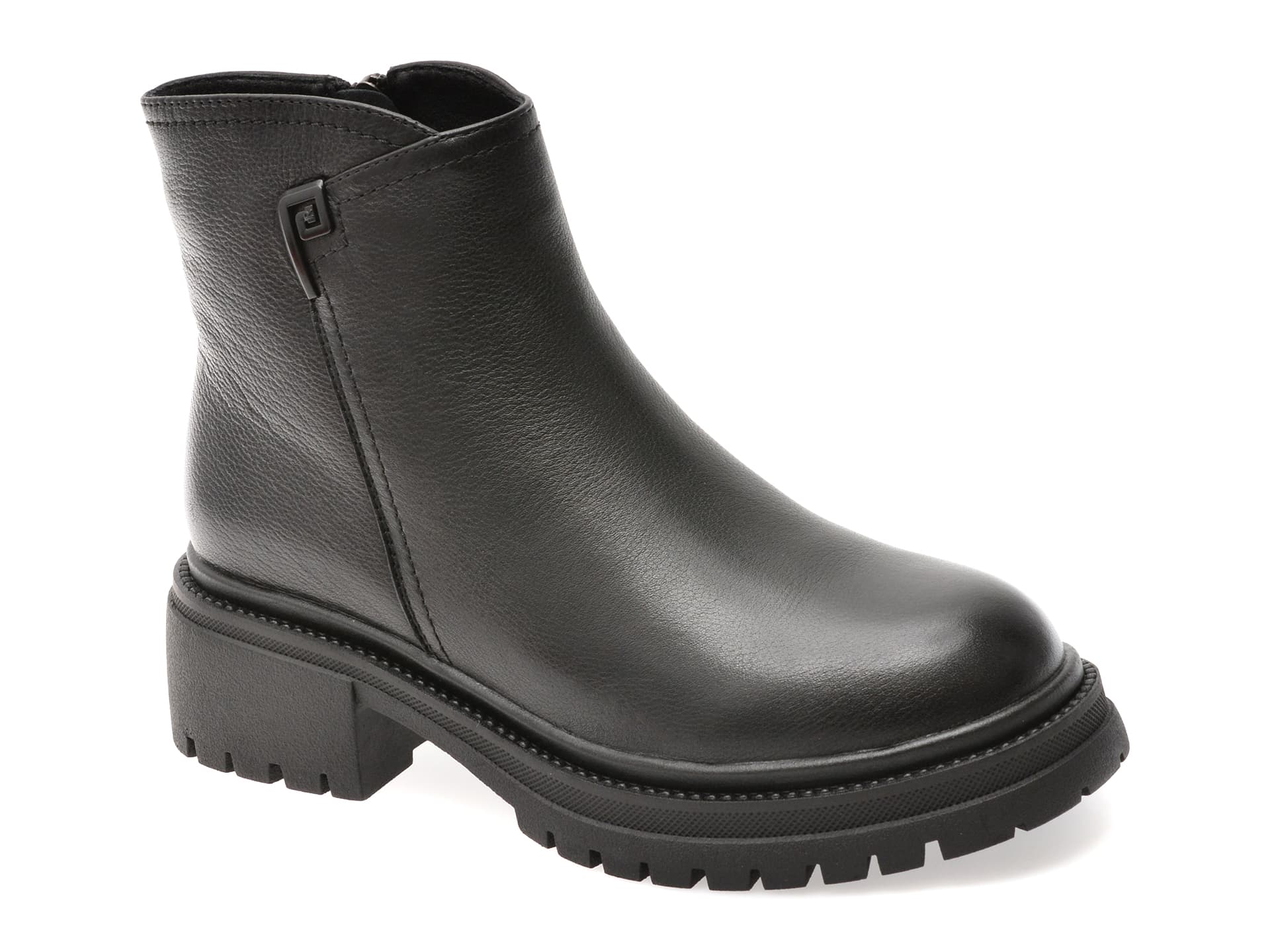 Ghete GRYXX negre, DX83515, din piele naturala