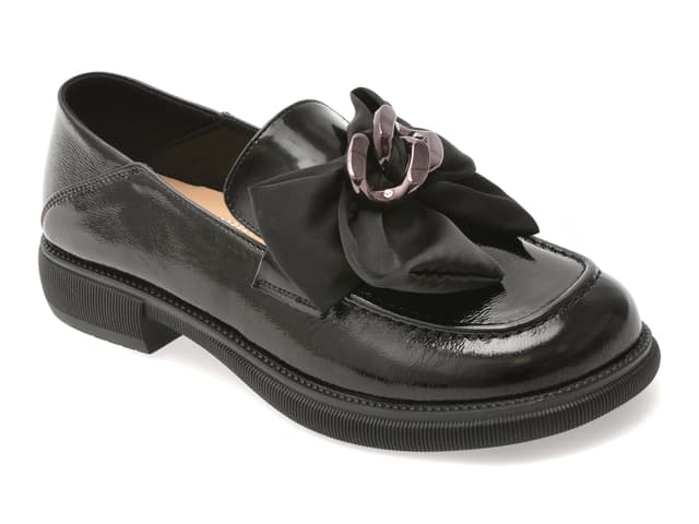 Mocasini GRYXX negri, 36311, din piele naturala lacuita