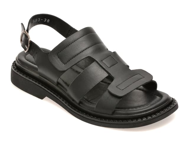 Sandale GRYXX negre, 2311514, din piele naturala