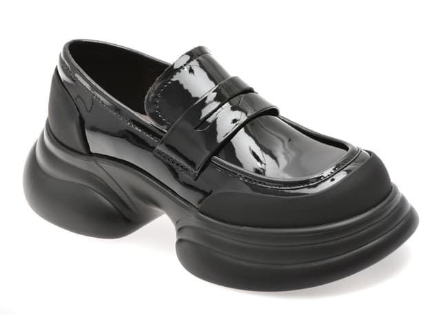 Mocasini GRYXX negri, CC01, din piele naturala lacuita