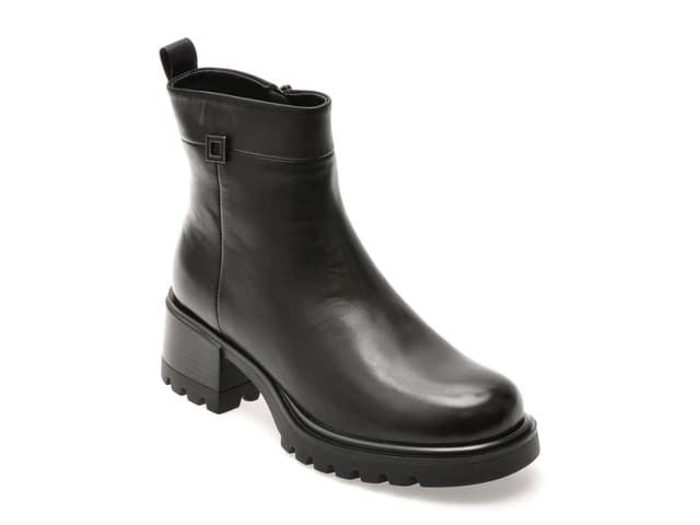 Ghete GRYXX negre, 5808, din piele naturala