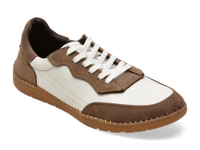 Pantofi sport GRYXX albi, 74034, din piele naturala