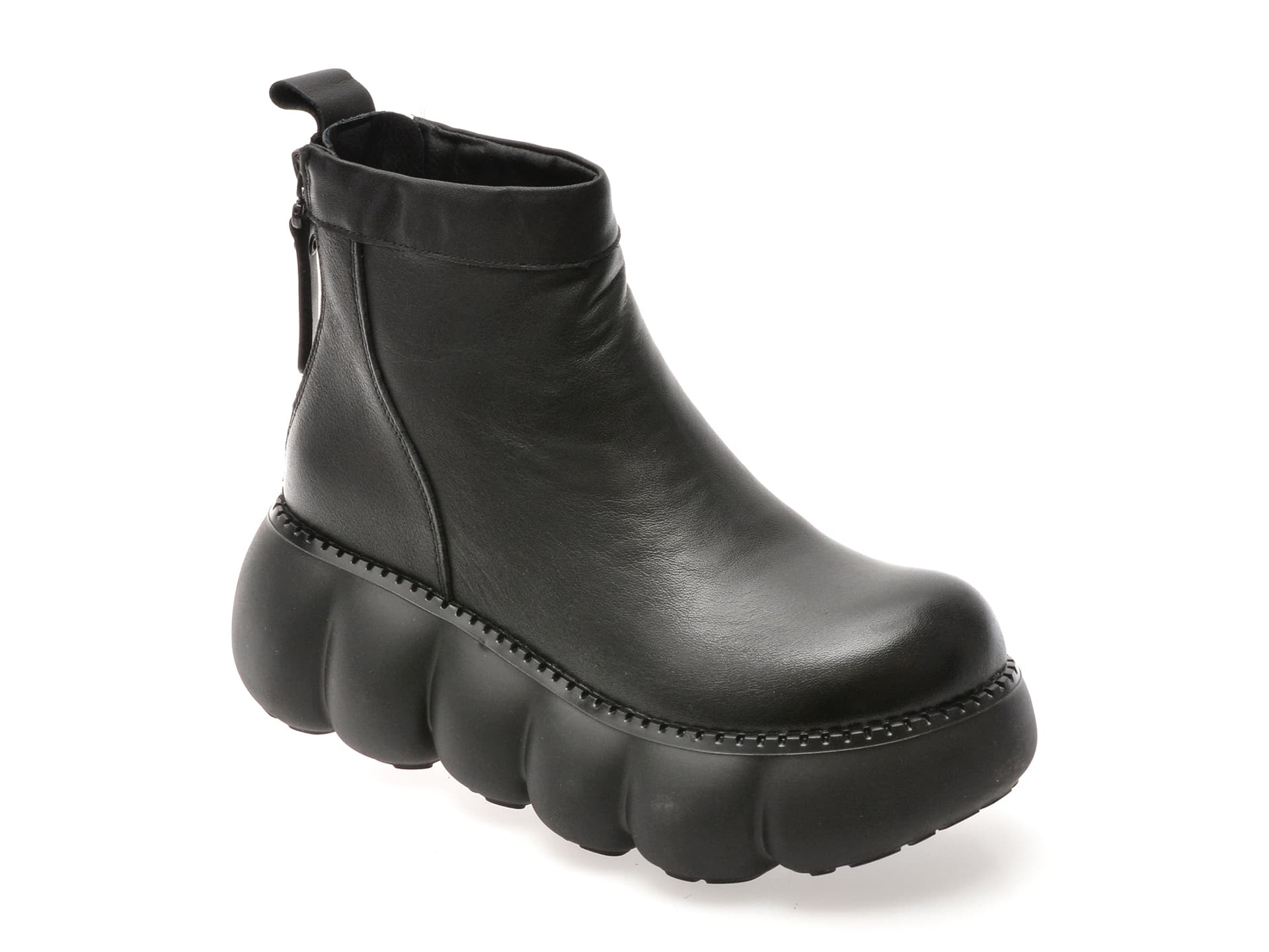 Ghete GRYXX negre, 2655, din piele naturala
