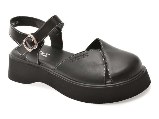 Pantofi GRYXX negri, 5161, din piele naturala