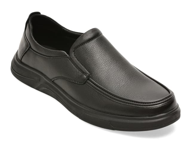 Mocasini BITE THE BULLET negri, T89632, din piele naturala