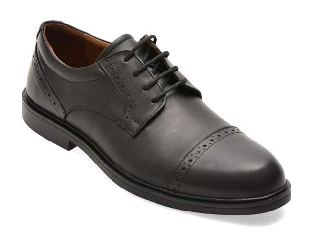 Pantofi eleganti BITE THE BULLET negri, RM115, din piele naturala