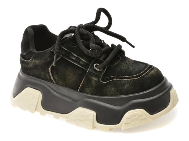 Pantofi sport GRYXX negri, 1063, din piele intoarsa