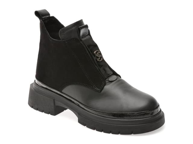 Ghete GRYXX negre, 386465, din piele naturala