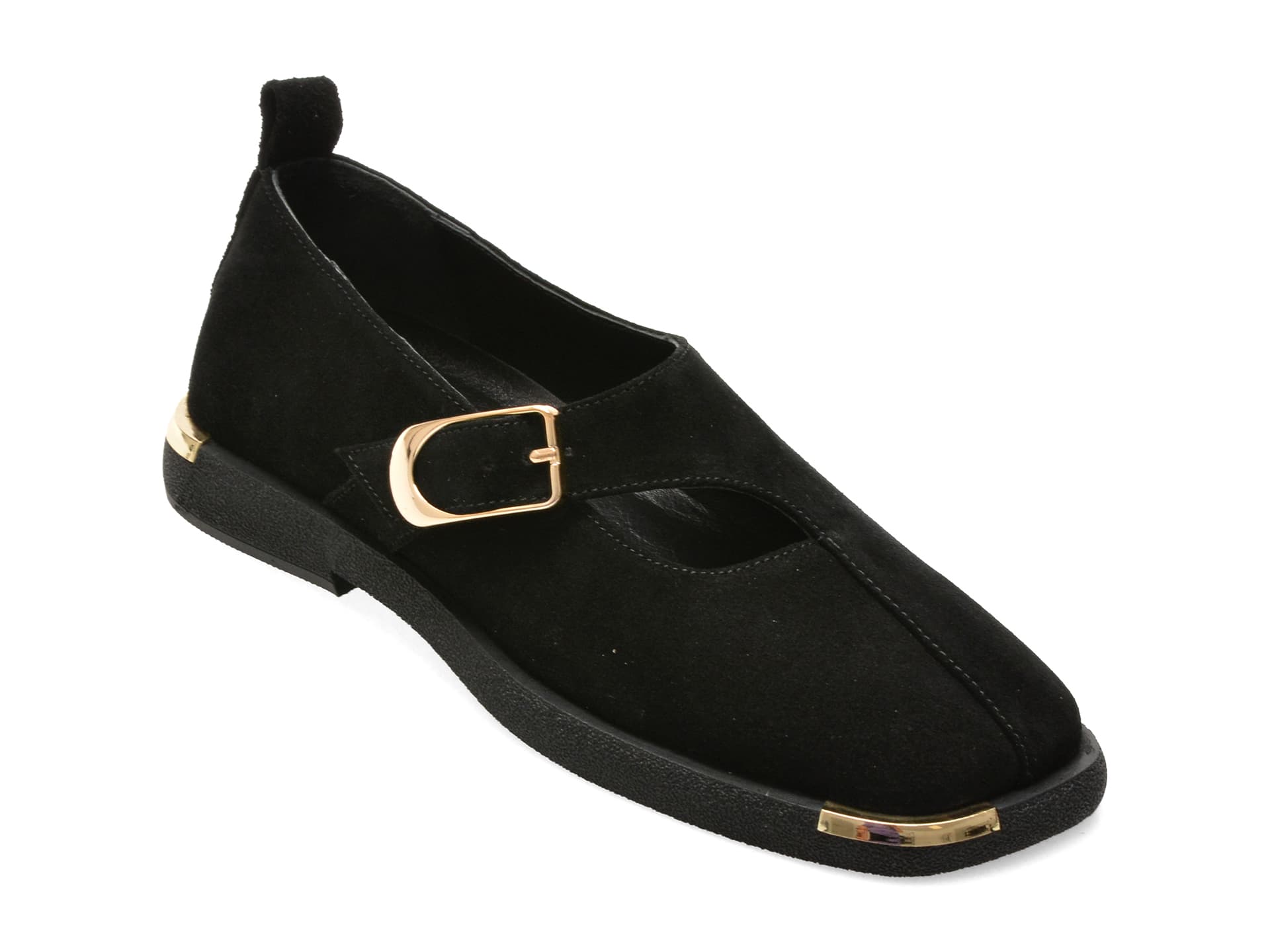 Pantofi GRYXX negri, 022Y707, din piele intoarsa