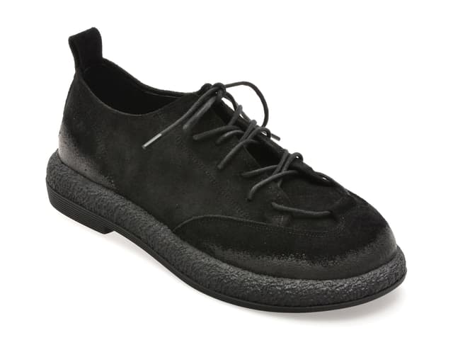 Pantofi GRYXX negri, 3642609, din piele intoarsa