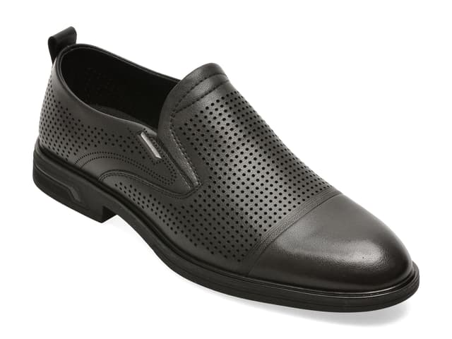 Pantofi eleganti BITE THE BULLET negri, 71011, din piele naturala