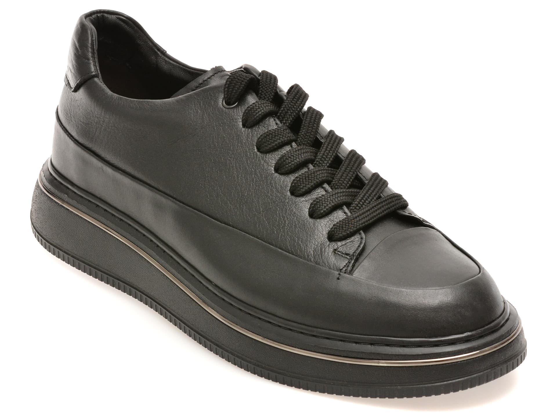 Pantofi sport GRYXX negri, TRLT12, din piele naturala