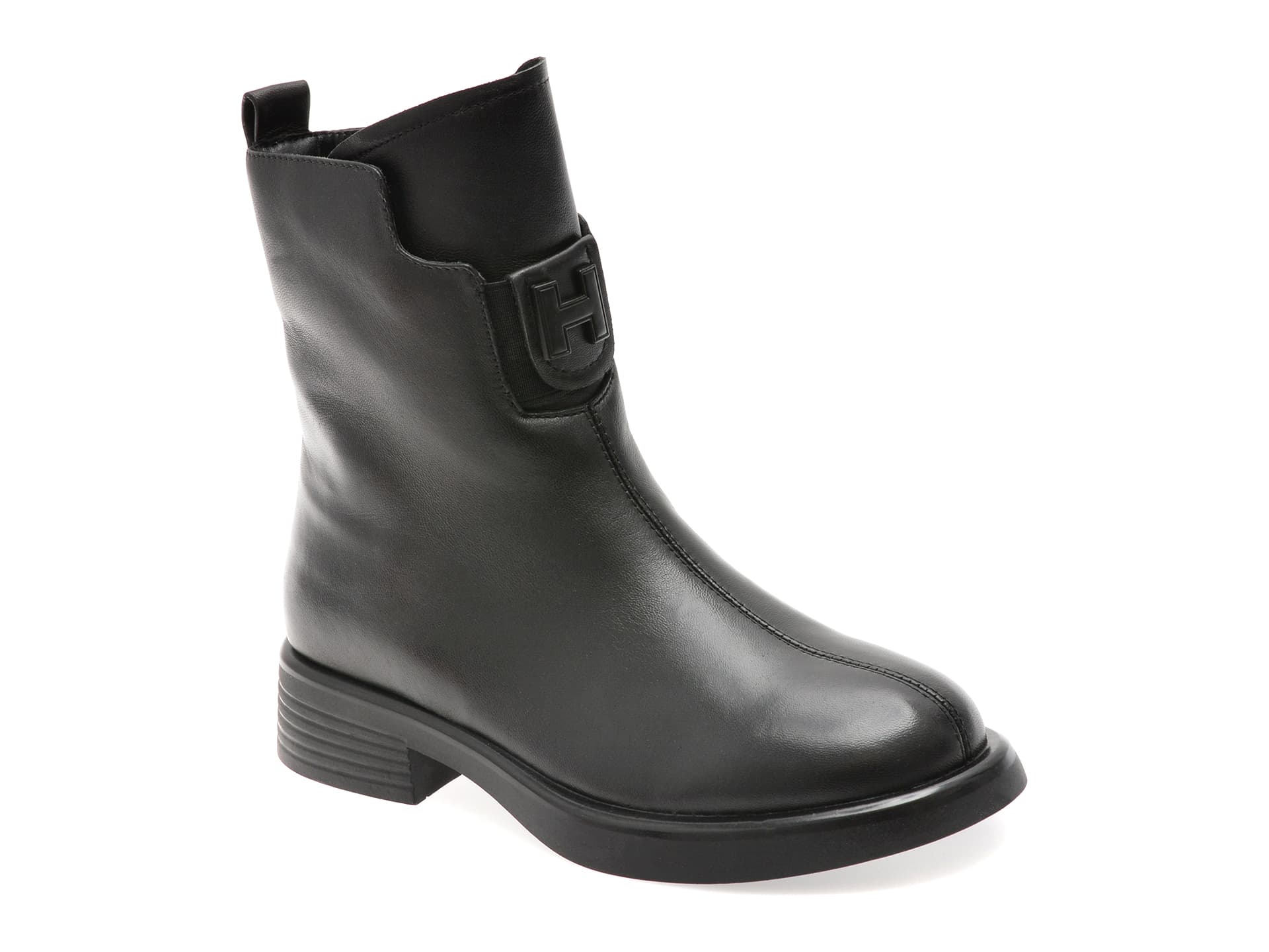 Ghete GRYXX negre, MX01547, din piele naturala