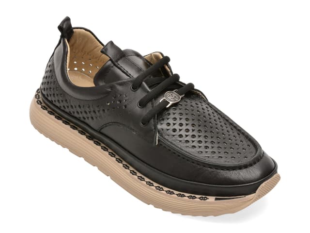 Pantofi GRYXX negri, 210YZ65, din piele naturala