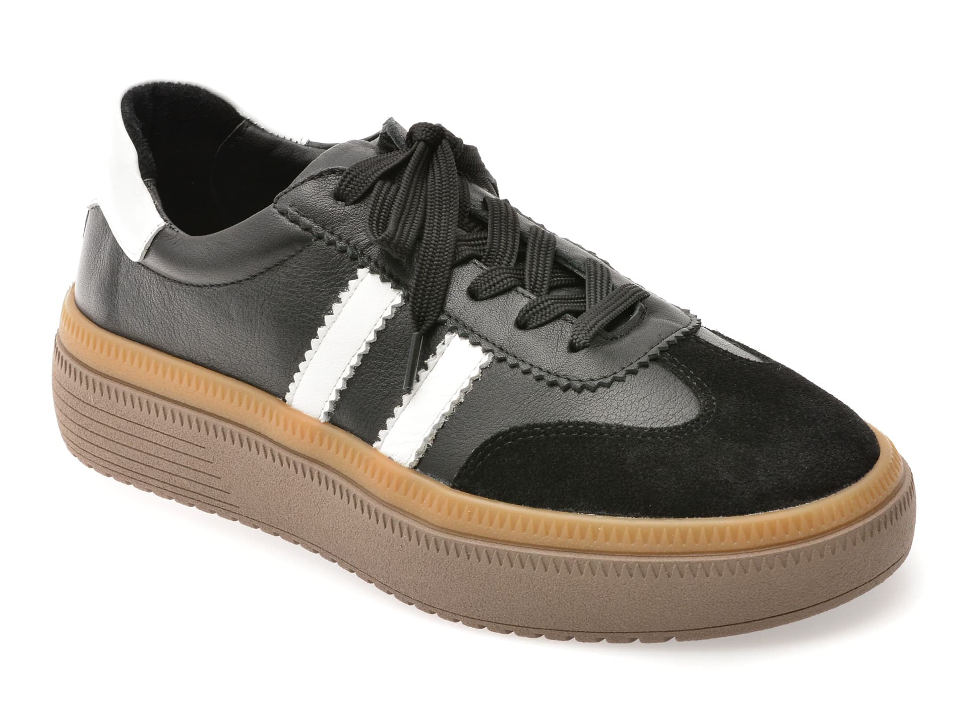 Pantofi sport GRYXX negri, BL5754, din piele naturala
