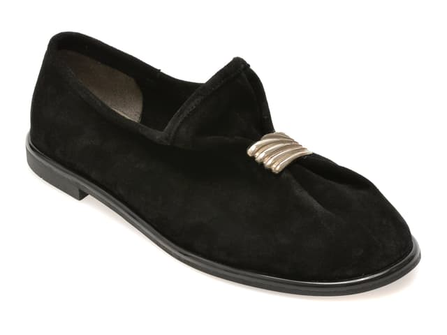 Pantofi GRYXX negri, 16057, din piele intoarsa