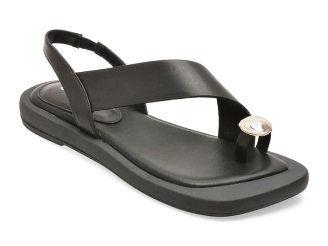 Sandale GRYXX negre, LD1025, din piele naturala