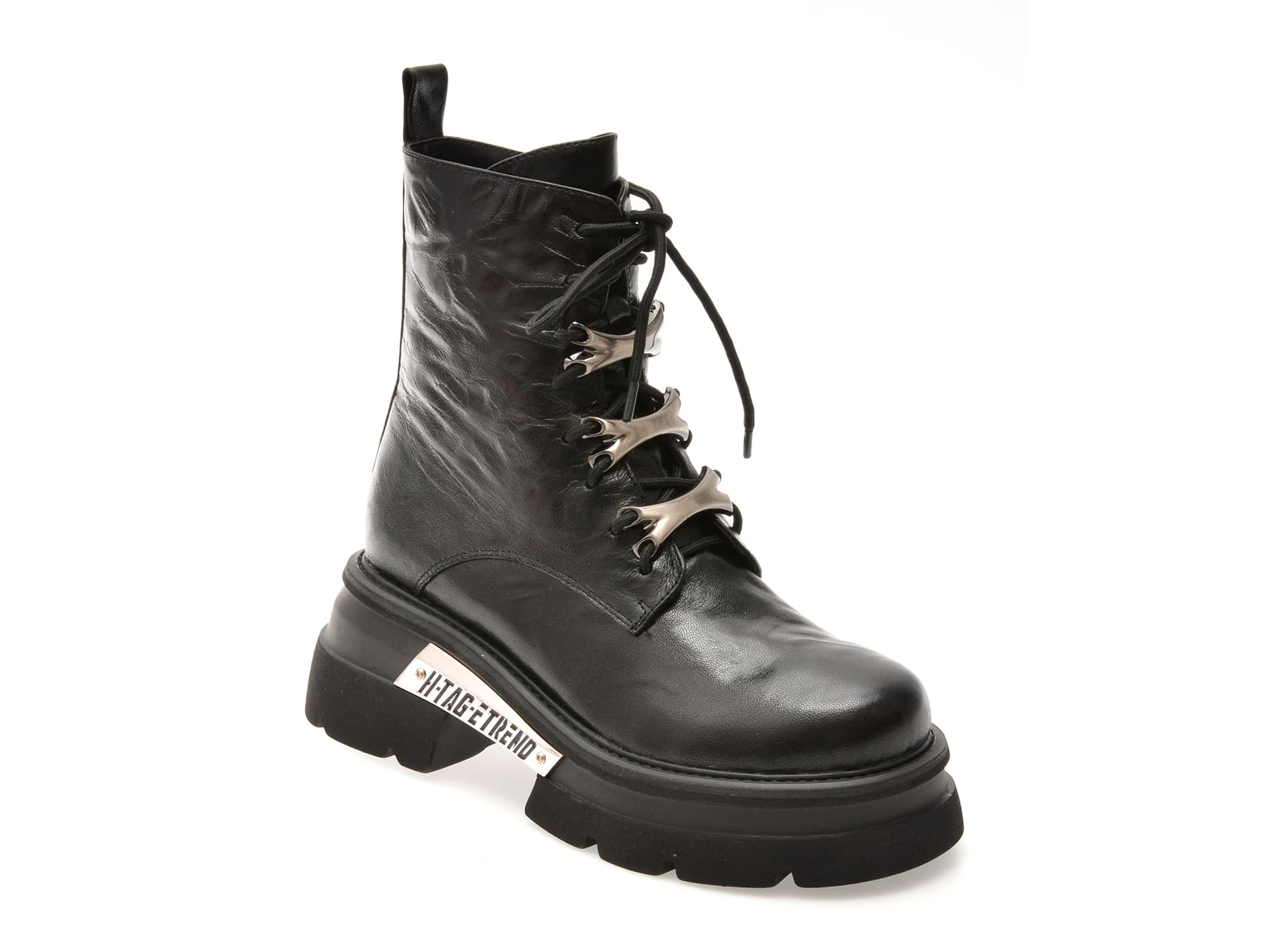 Bocanci GRYXX negri, M491B, din piele naturala