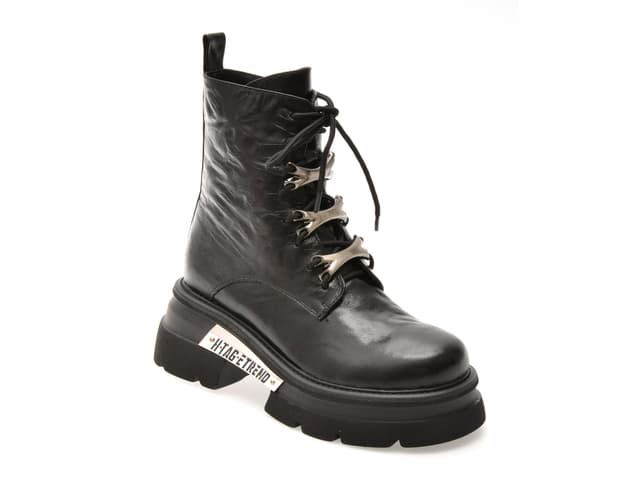 Bocanci GRYXX negri, M491B, din piele naturala