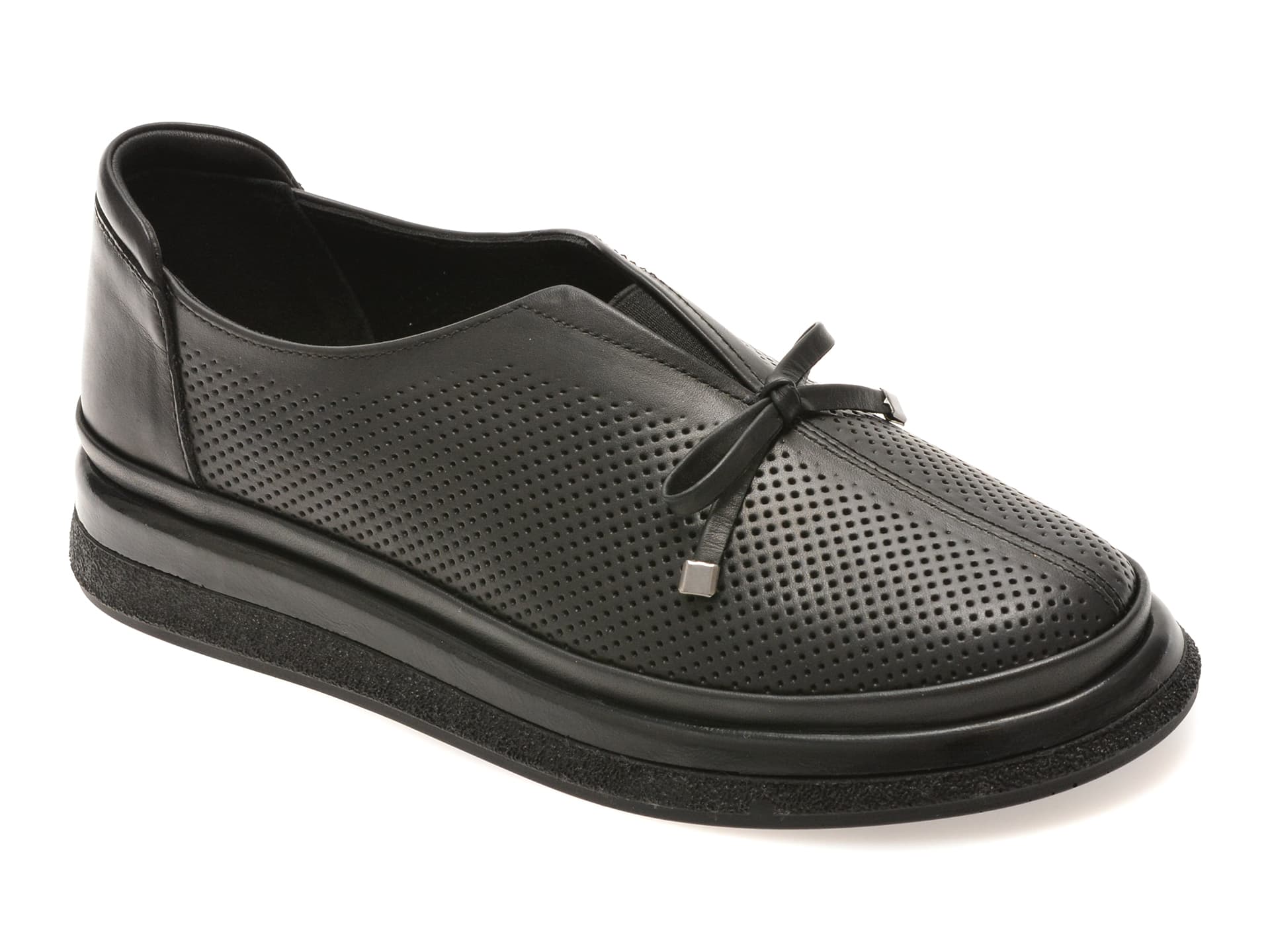 Pantofi IMAGE negri, 5503702, din piele naturala