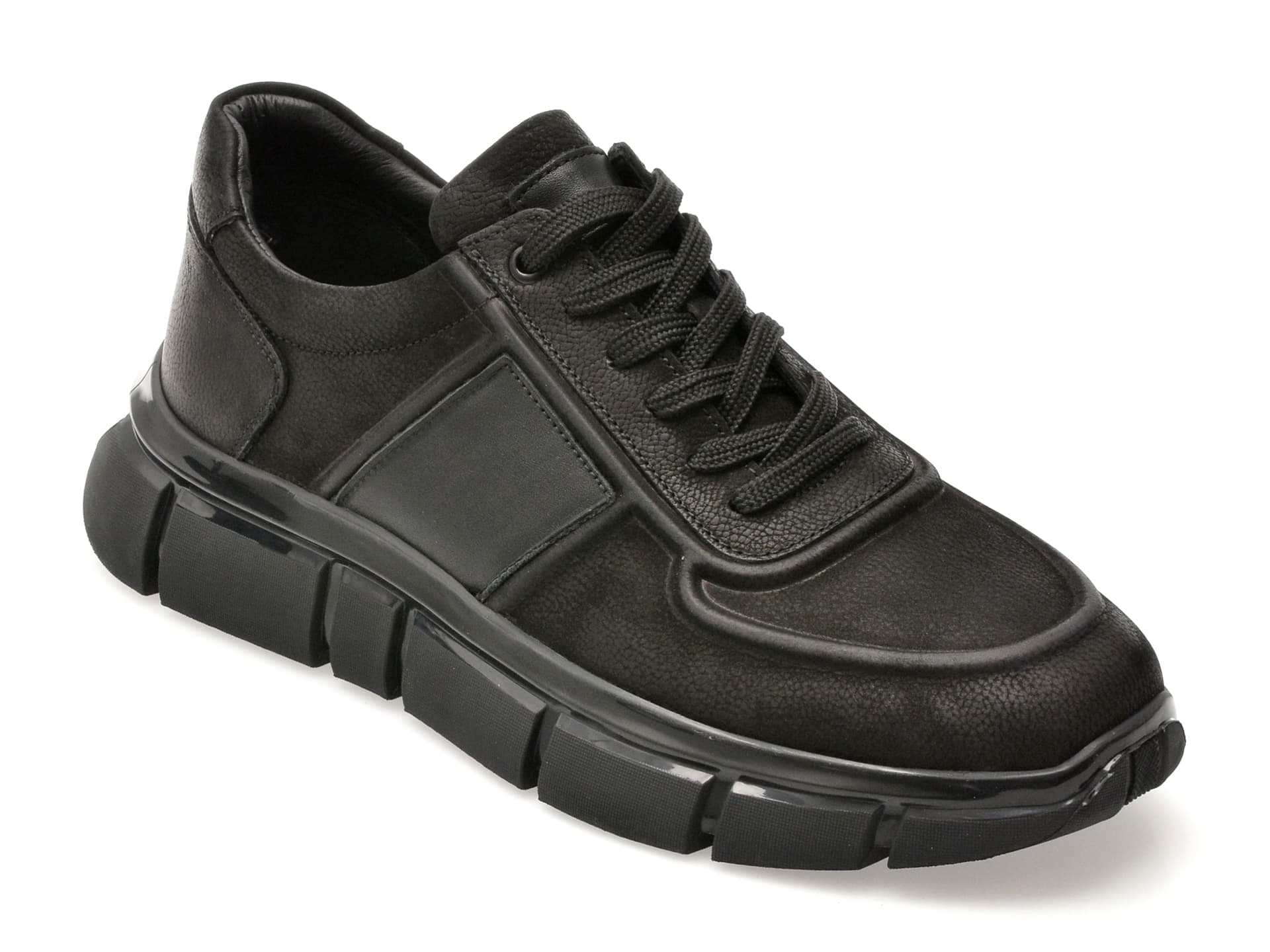 Pantofi sport GRYXX negri, 33635, din nabuc