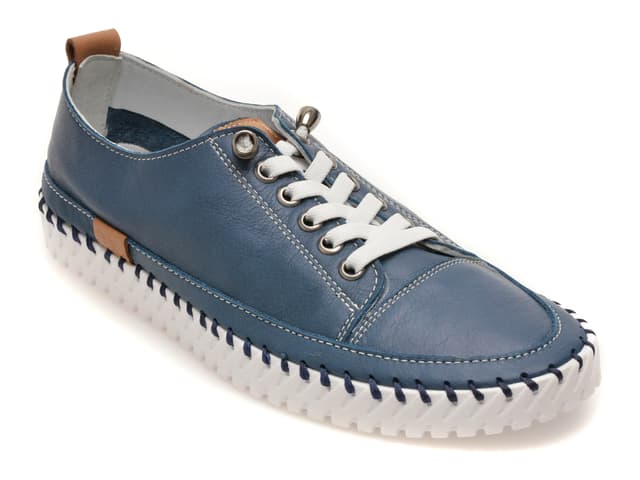 Pantofi sport GRYXX albastri, EV2898, din piele naturala