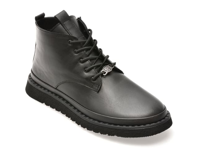Ghete GRYXX negre, 251KS08, din piele naturala