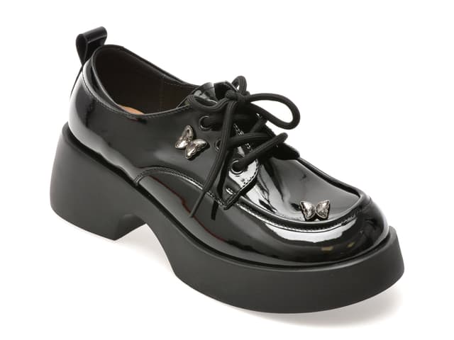 Pantofi GRYXX negri, 5661, din piele naturala lacuita