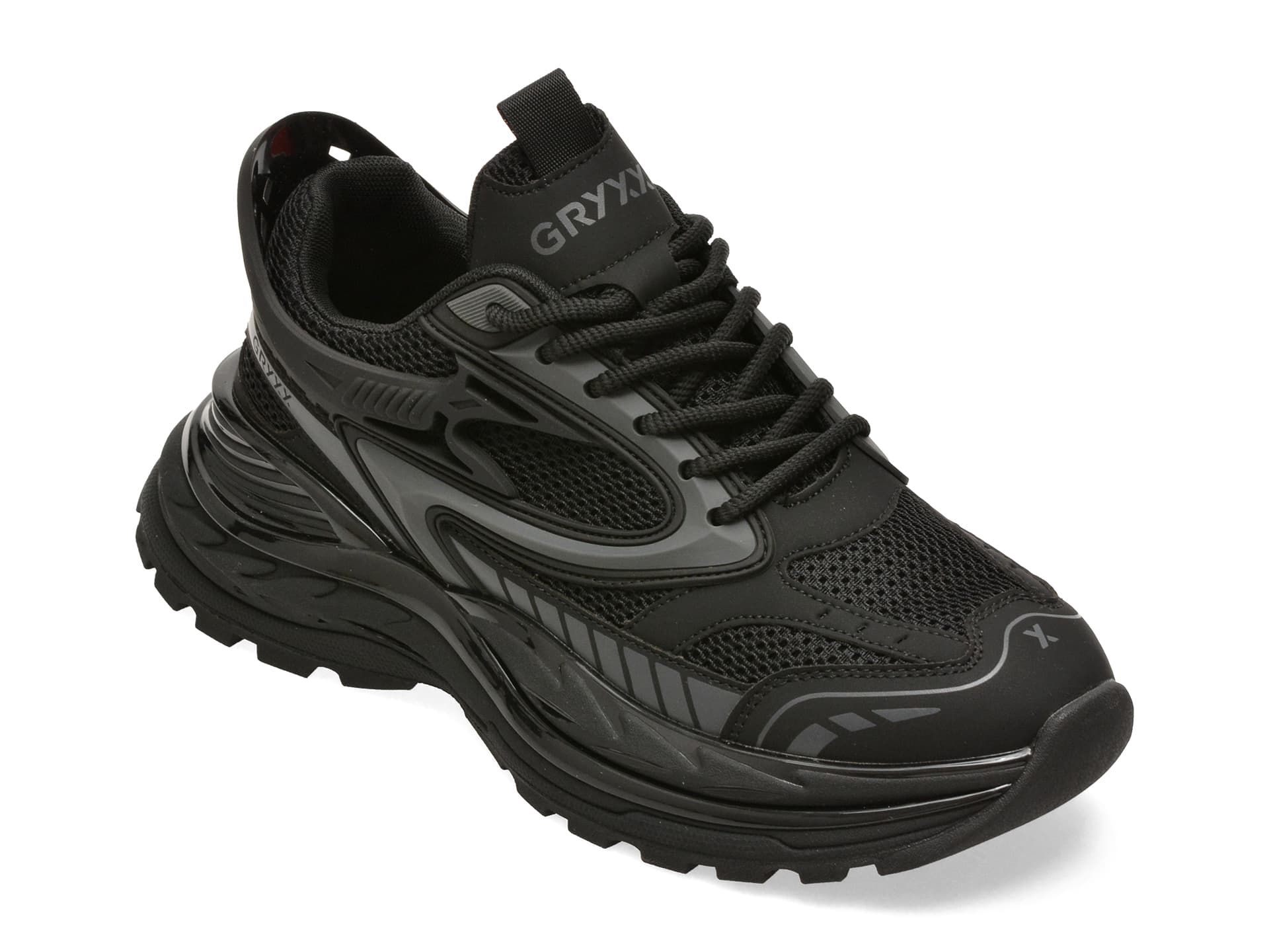 Pantofi sport GRYXX negri, 25825, din material textil