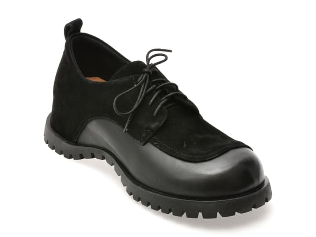 Pantofi GRYXX negri, 2628, din piele intoarsa