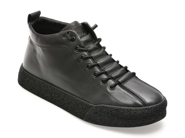 Ghete GRYXX negre, LN61, din piele naturala