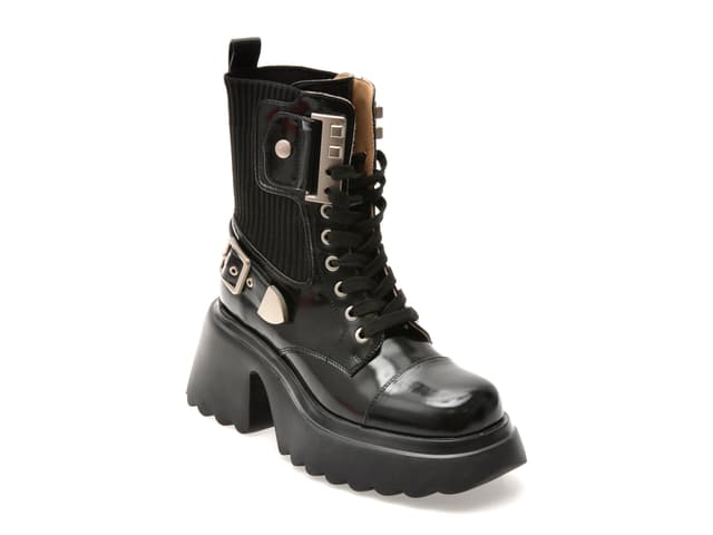 Bocanci GRYXX negre, 250111, din piele naturala