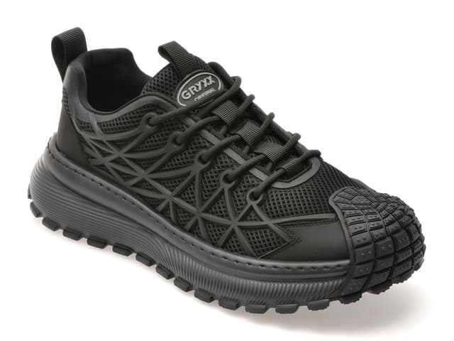Pantofi sport GRYXX negri, 61033, din material textil