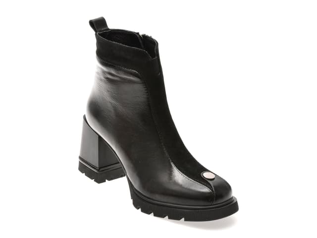 Ghete GRYXX negre, 3531631, din piele naturala lacuita