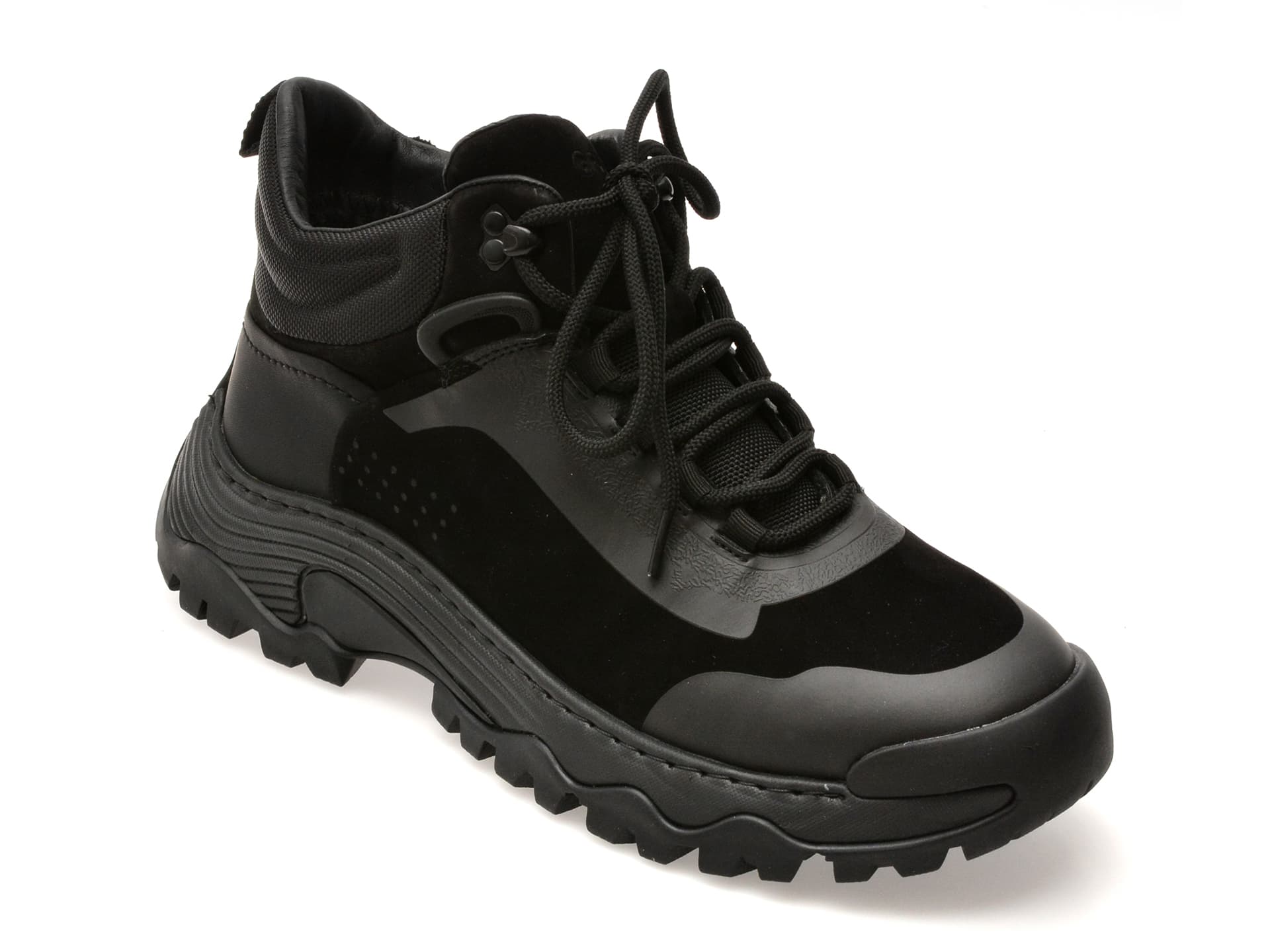 Ghete GRYXX negre, LN25, din piele naturala