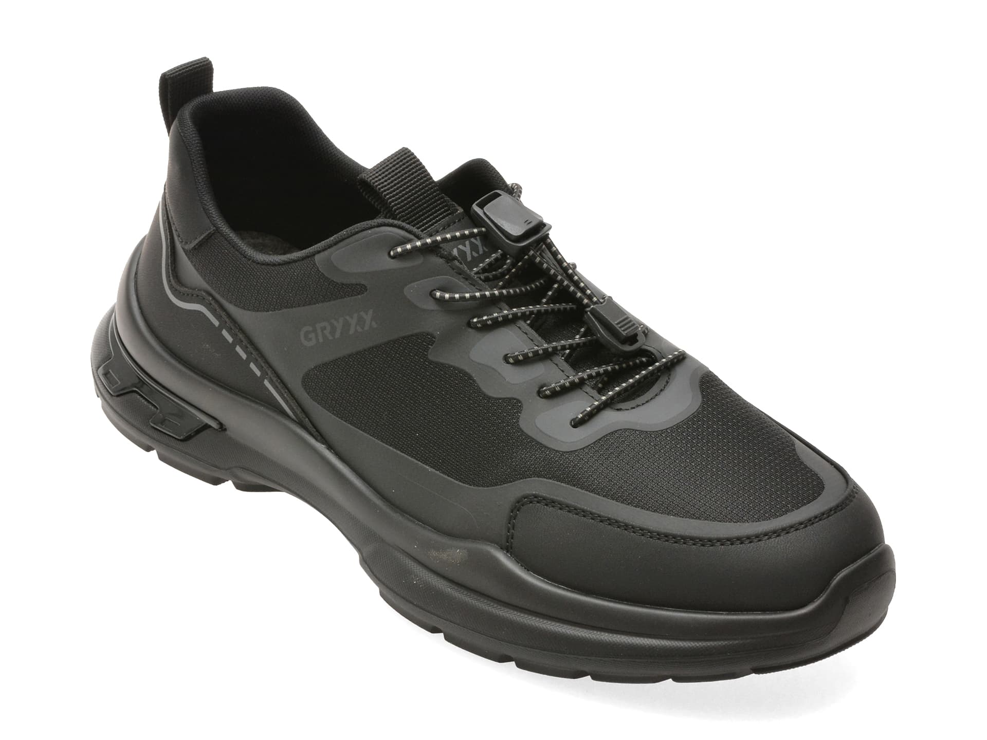 Pantofi sport GRYXX negri, 19081, din material textil