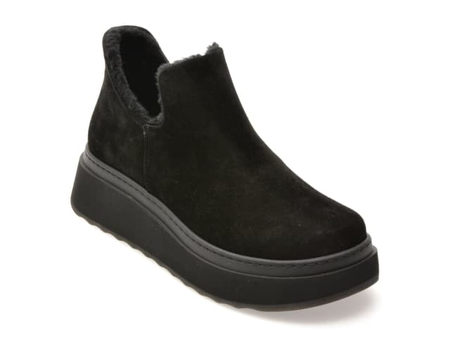 Ghete GRYXX negre, 91724, din piele intoarsa