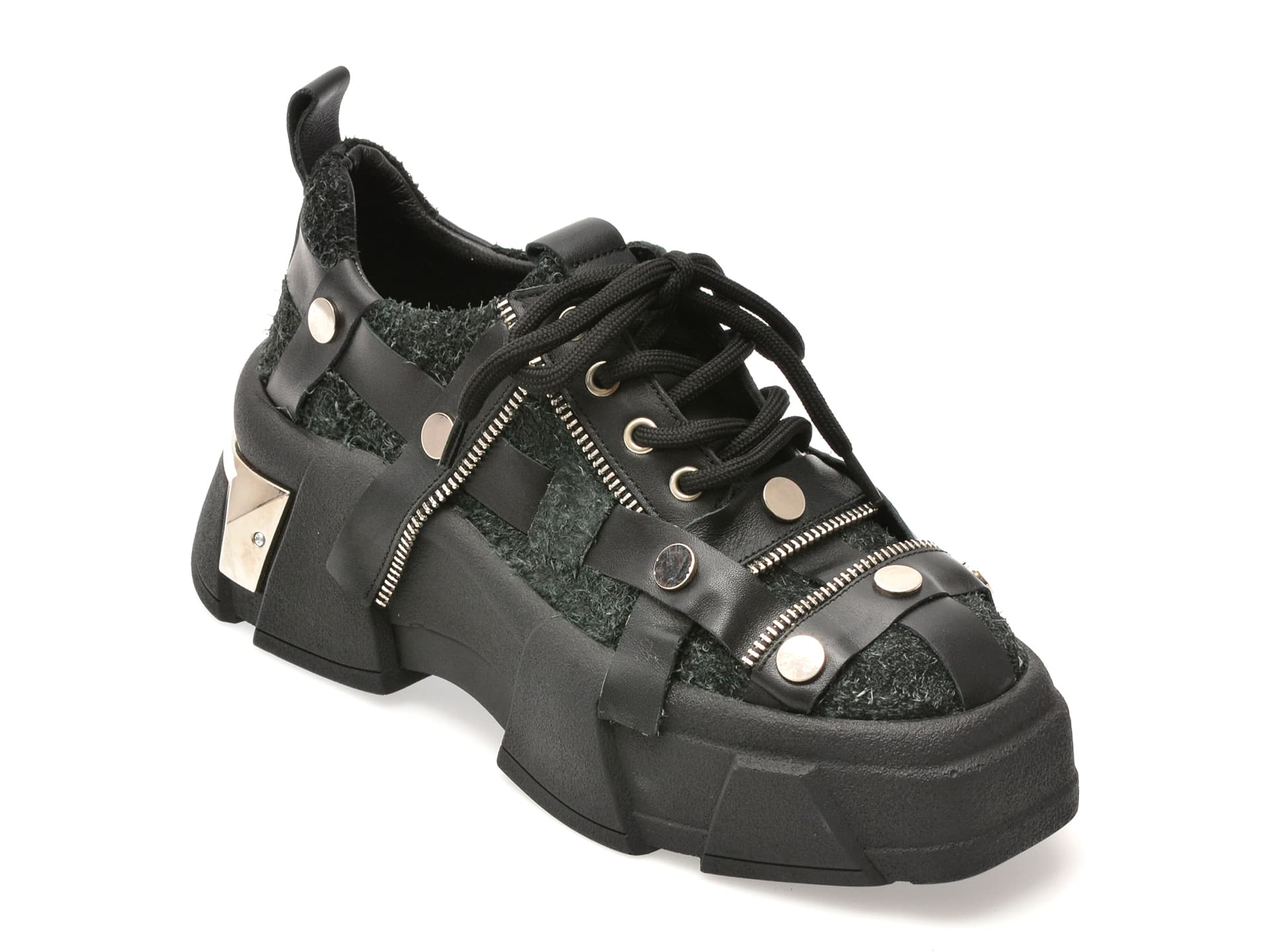 Pantofi sport GRYXX negri, 431031, din piele naturala