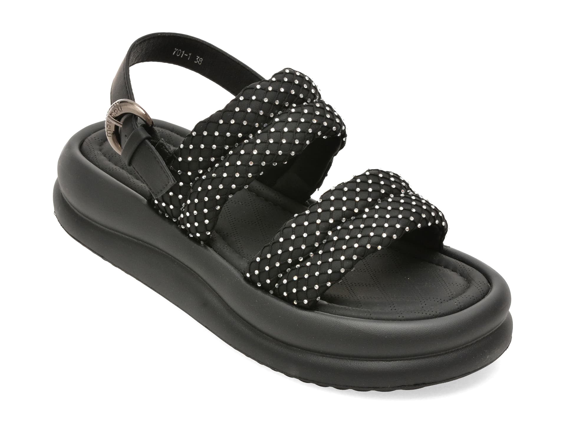 Sandale GRYXX negre, 701, din piele ecologica