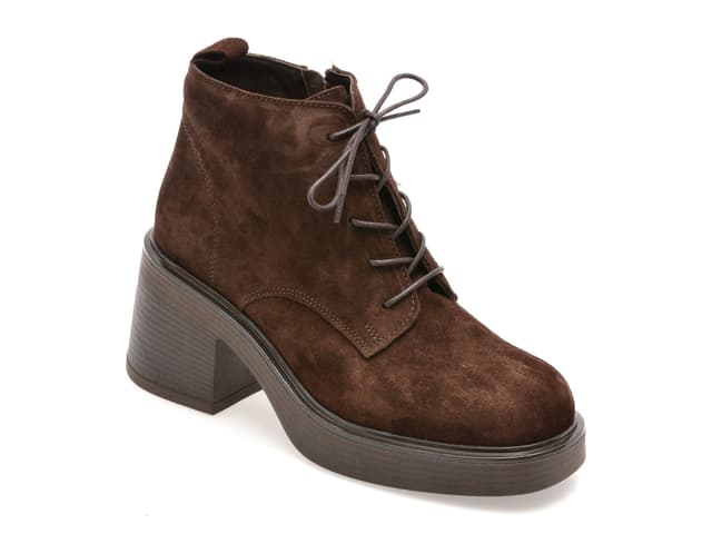 Ghete GRYXX maro, 3772512, din piele intoarsa