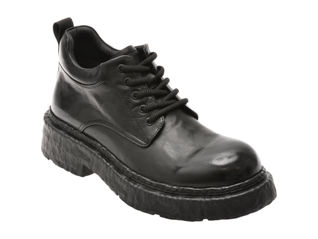 Ghete GRYXX negre, K7101, din piele naturala