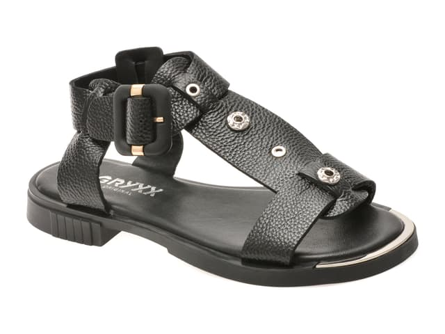 Sandale GRYXX negre, 4842619, din piele naturala