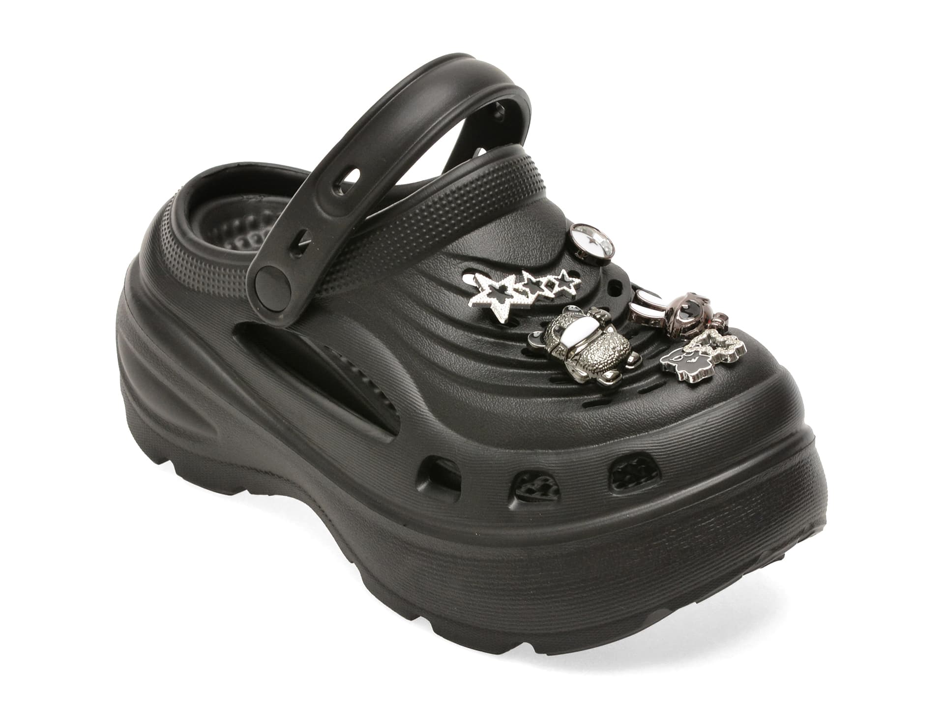 Papuci GRYXX negri, HLJ2510, din pvc